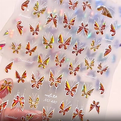1kom 5D mješovitih insekata Nail Art Naljepnice Japanska moda Više stilova Nail Art Dekoracije Ljepljive klizače Naljepnice DIY Dodaci