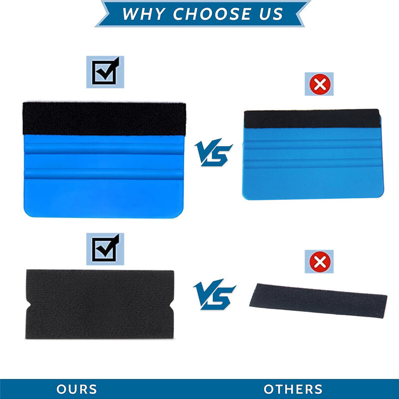 Σετ εργαλείων περιτυλίγματος αυτοκινήτου Βινυλικό ξύστρο κόφτη μεμβράνης Σπάτουλες βινυλίου Εργαλείο πλαστικής περιτύλιξης Εργαλεία χρωματισμού παραθύρων Αξεσουάρ αυτοκινήτου