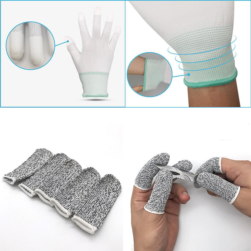 Csomagolási kesztyűk Ablakfólia színezése Vinyl Wrap Tools Ujjak Ujjak Kézvédő Védő Matrica Szerelje fel Kesztyűk Autós kellékek