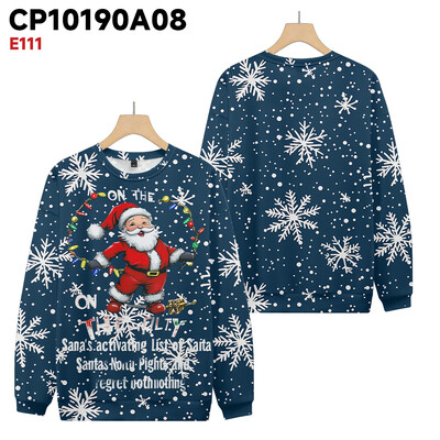 Plus Πουλόβερ για ενήλικες Χριστουγεννιάτικο μοτίβο πουλόβερ Πουλόβερ Unisex Εικονογράφηση κεφαλής ελαφιού Φούτερ με στρογγυλή λαιμόκοψη Φθινόπωρο χειμώνα