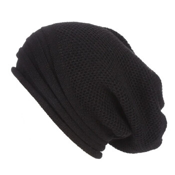 Winter Baggy Slouchy Beanie καπέλο μάλλινο πλεκτό ζεστό καπέλο για άντρες Γυναικείο Beanie μεγάλου μεγέθους χειμερινό καπέλο Keep ζεστό