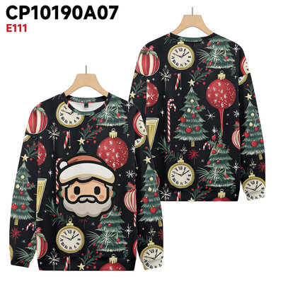 Plus Pieaugušo džemperis Ziemassvētku kostīmi Rakstu Pulovers Džemperis Trikotāžas Brīvi Sniega apdrukas Džemperis Rudens Ziema