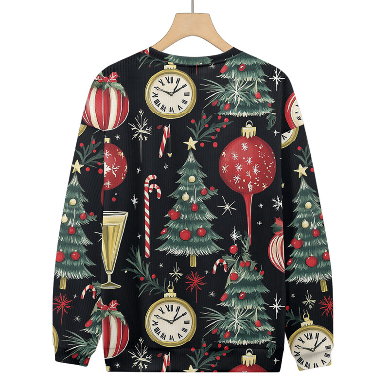 Plus Pieaugušo džemperis Ziemassvētku kostīmi Rakstu Pulovers Džemperis Trikotāžas Brīvi Sniega apdrukas Džemperis Rudens Ziema