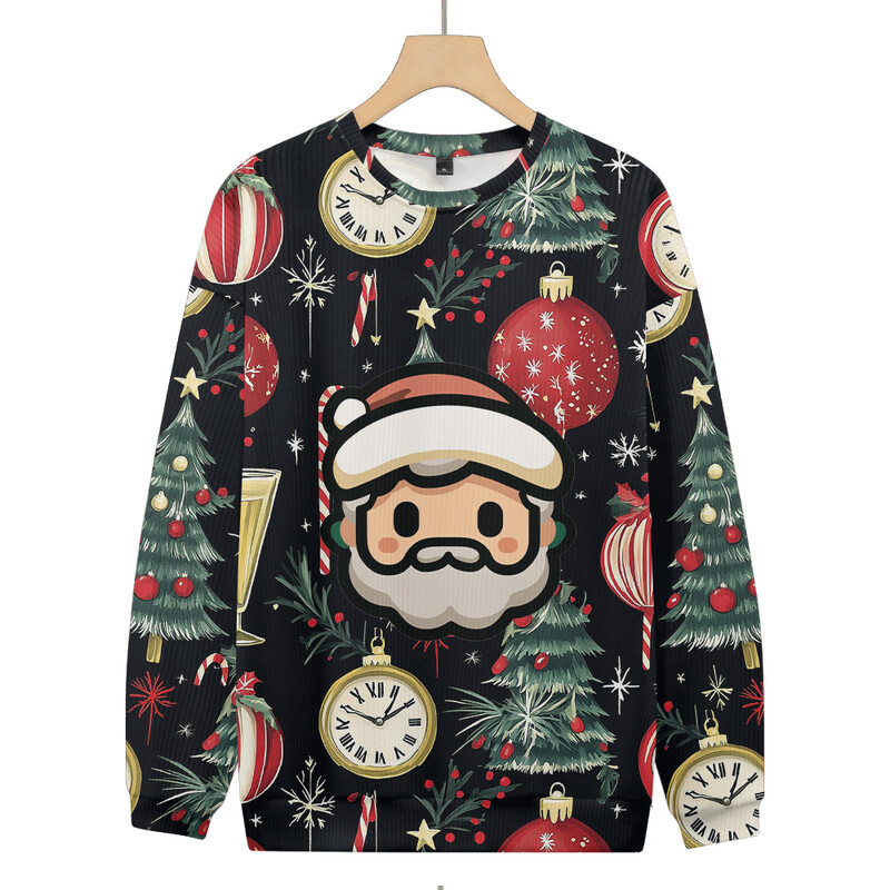 Plus Pieaugušo džemperis Ziemassvētku kostīmi Rakstu Pulovers Džemperis Trikotāžas Brīvi Sniega apdrukas Džemperis Rudens Ziema
