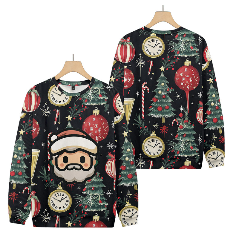 Plus Pieaugušo džemperis Ziemassvētku kostīmi Rakstu Pulovers Džemperis Trikotāžas Brīvi Sniega apdrukas Džemperis Rudens Ziema