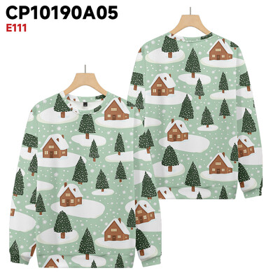 Plus Pieaugušo džemperis Ziemassvētku kostīmi Rakstu Pulovers Džemperis Trikotāžas Lielizmēra Sniega apdruka Džemperis ar apaļu kaklu rudens ziema