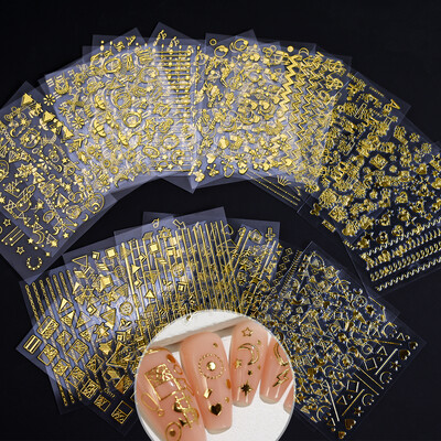 3D színes virágok Cseresznyevirág rózsa százszorszép körömmatricák 20/30/60/70/90db Aranyos szív körömmatrica manikűr dekoráció 5,5*6cm