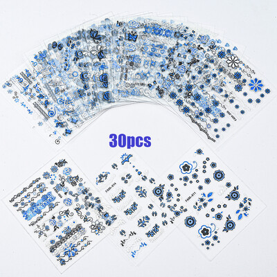 30/24 τμχ Τρισδιάστατα αυτοκόλλητα χριστουγεννιάτικα νυχιών χαριτωμένο αρκουδάκι με νιφάδες χιονιού από άλκες Χριστουγεννιάτικο αυτοκόλλητο νυχιών Χριστουγεννιάτικο εορταστικό ντεκόρ νυχιών