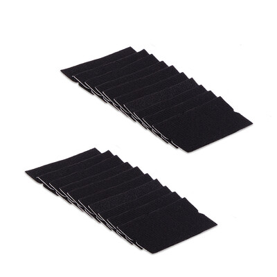 TOFAR 20 komada crne tkanine od filca za omatanje automobila vinilnim filmom, brisač, strugač, rezervni rub od filca sa samoljepljivim ljepilom 10x5 cm