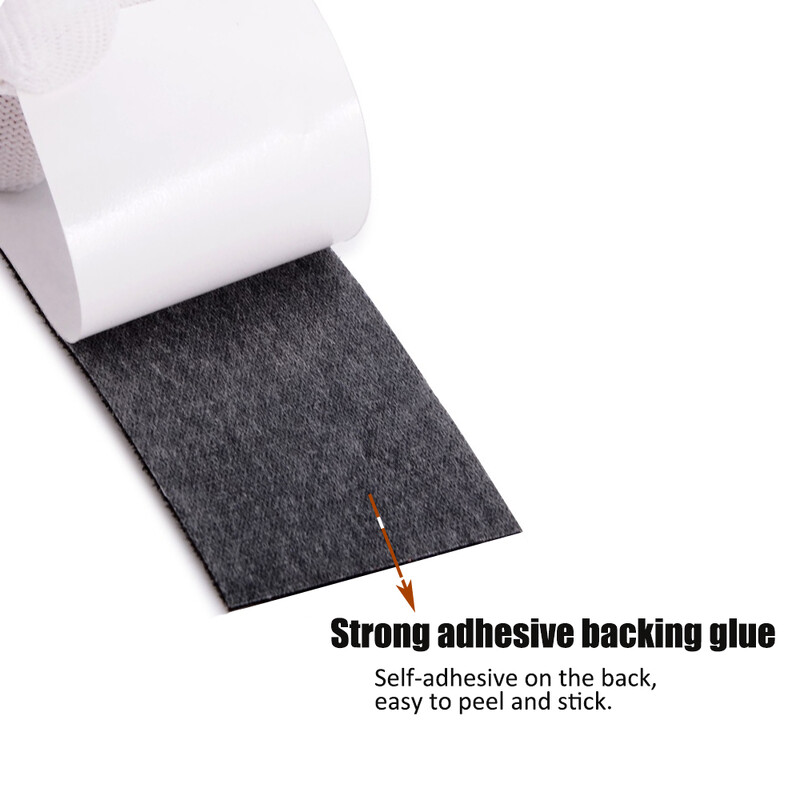 TOFAR 20 komada crne tkanine od filca za omatanje automobila vinilnim filmom, brisač, strugač, rezervni rub od filca sa samoljepljivim ljepilom 10x5 cm