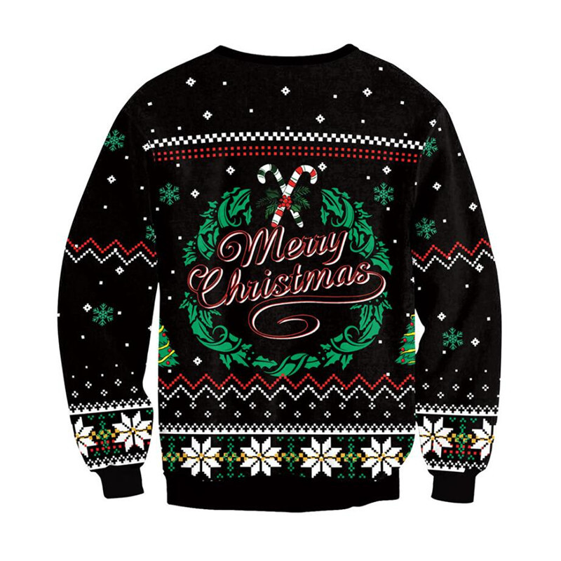 Muškarci Žene Blagdanska zabava Novogodišnja božićna majica s 3D novostima Božićni džemper Pulover Ružni božićni džemper