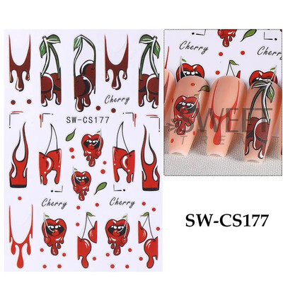 Τρισδιάστατα αυτοκόλλητα νυχιών αποκριών κινούμενα σχέδια Μούμια Επίδεσμοι Ghost Eyes Pumpkin Spider Blood Drops DIY Χειμερινή ματ διακόσμηση νυχιών