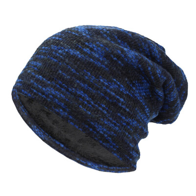 AETRUE Pălărie tricotată Femei Skullies Beanies Pălării de iarnă pentru bărbați Bonnet Dungi Căciulă caldă Baggy Moale Femei Lână Beanie Bărbați