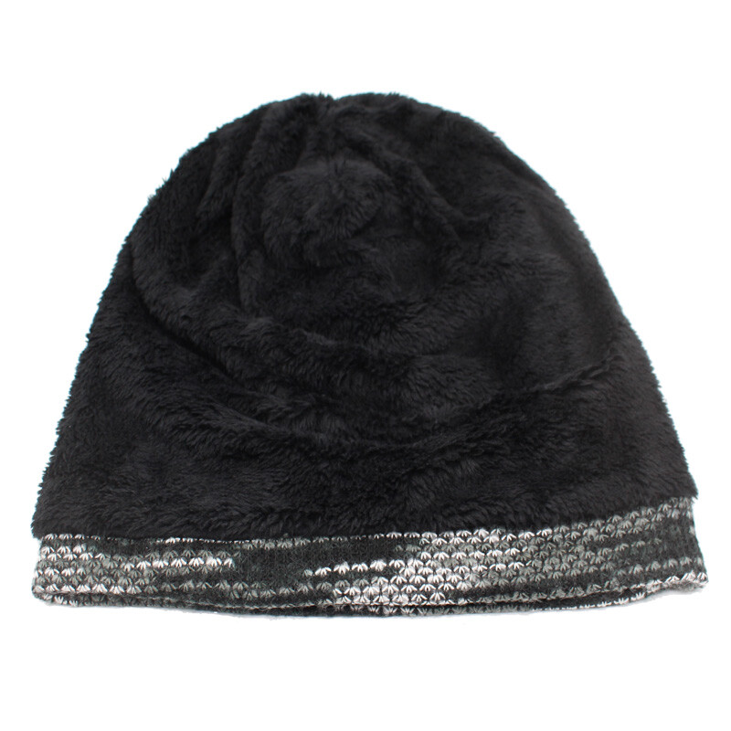 AETRUE Pălărie tricotată Femei Skullies Beanies Pălării de iarnă pentru bărbați Bonnet Dungi Căciulă caldă Baggy Moale Femei Lână Beanie Bărbați