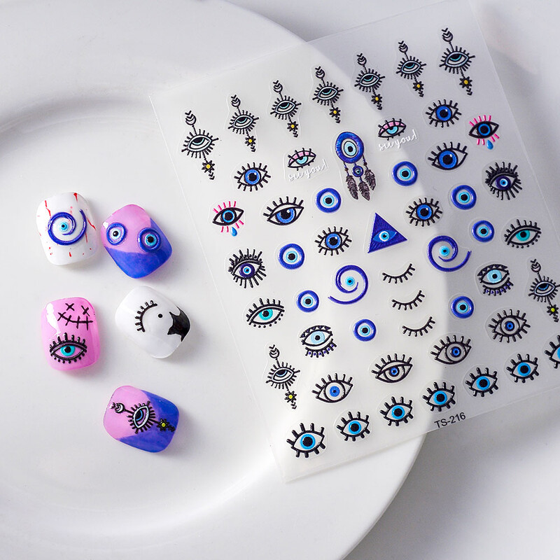 Eye Series Nail Stickers Pentru Decoratiuni Nail Art Autocolante fermecătoare aha pentru unghii