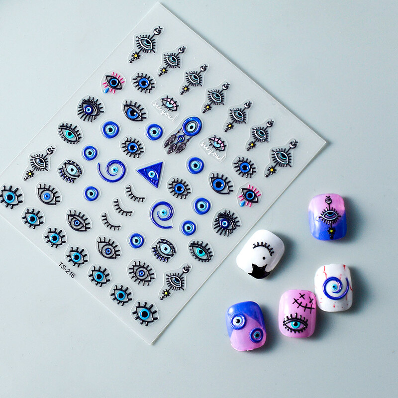 Eye Series Nail Stickers Pentru Decoratiuni Nail Art Autocolante fermecătoare aha pentru unghii