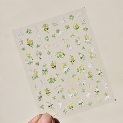 1 τμχ 5D Relief Red Retro Butterfly Nail Art Charms Αυτοκόλλητα Πολυτελή ακρυλικά διακοσμητικά νυχιών Αυτοκόλλητα DIY Διακοσμητικό για μανικιούρ συρόμενο