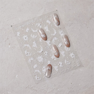 1 τμχ 5D Relief Red Retro Butterfly Nail Art Charms Αυτοκόλλητα Πολυτελή ακρυλικά διακοσμητικά νυχιών Αυτοκόλλητα DIY Διακοσμητικό για μανικιούρ συρόμενο