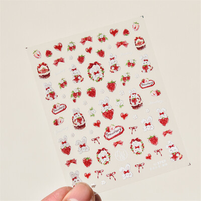 1 τμχ 5D Relief Red Retro Butterfly Nail Art Charms Αυτοκόλλητα Πολυτελή ακρυλικά διακοσμητικά νυχιών Αυτοκόλλητα DIY Διακοσμητικό για μανικιούρ συρόμενο