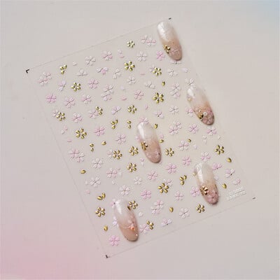 1 τμχ 5D Relief Red Retro Butterfly Nail Art Charms Αυτοκόλλητα Πολυτελή ακρυλικά διακοσμητικά νυχιών Αυτοκόλλητα DIY Διακοσμητικό για μανικιούρ συρόμενο