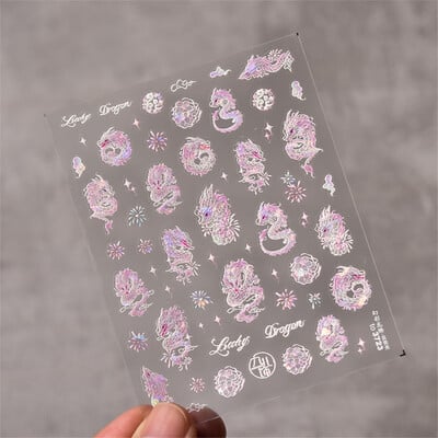 1 τμχ 5D Relief Red Retro Butterfly Nail Art Charms Αυτοκόλλητα Πολυτελή ακρυλικά διακοσμητικά νυχιών Αυτοκόλλητα DIY Διακοσμητικό για μανικιούρ συρόμενο