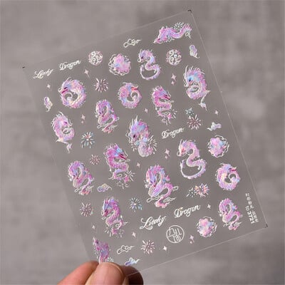 1 τμχ 5D Relief Red Retro Butterfly Nail Art Charms Αυτοκόλλητα Πολυτελή ακρυλικά διακοσμητικά νυχιών Αυτοκόλλητα DIY Διακοσμητικό για μανικιούρ συρόμενο