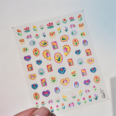 1 τμχ 5D Relief Red Retro Butterfly Nail Art Charms Αυτοκόλλητα Πολυτελή ακρυλικά διακοσμητικά νυχιών Αυτοκόλλητα DIY Διακοσμητικό για μανικιούρ συρόμενο