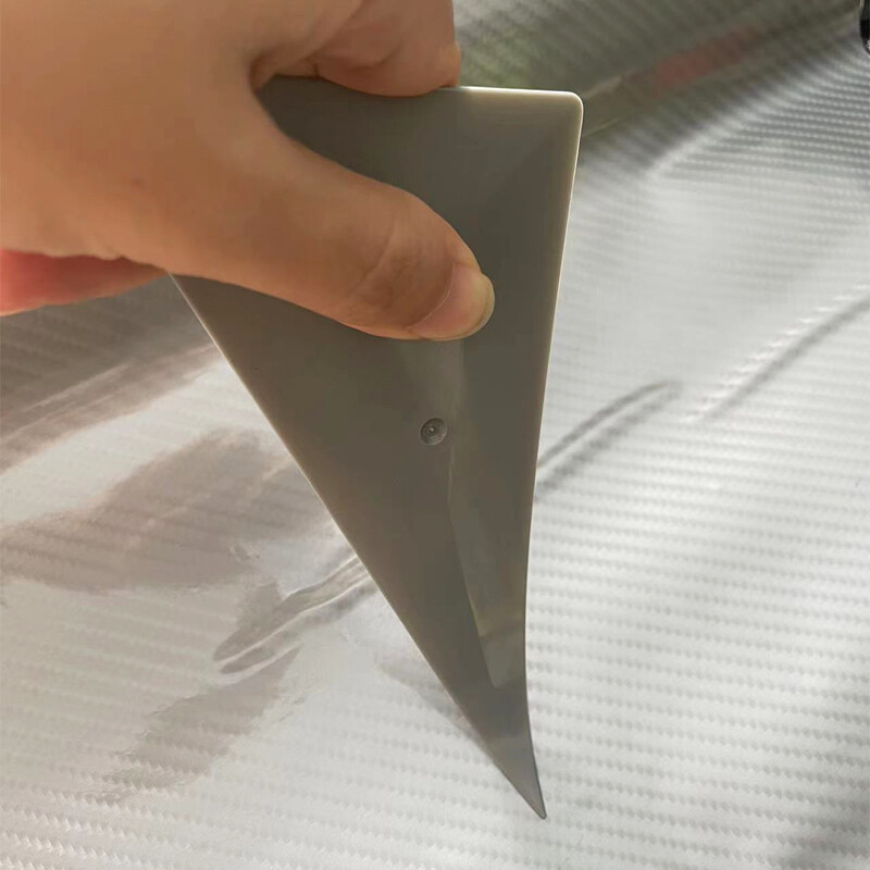 2 vnt lango atspalvio valytuvo trikampio plėvelės grandiklio kortelės grandiklio atspalvio įrankiai Vinilo apvyniojimo trikampio kampinio valytuvo plėvelės montavimas