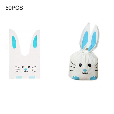 50 vnt. plastikinis animacinio filmo triušio kepimo maišelis Kawaii kepyklėlės suvynioti sausainiai Užkandžių maišelis su saldainiais Vestuvių šventės dovana