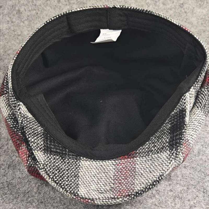 2024 Beretă din lână mărime mare Bărbat pălărie octogonală femei primăvară toamnă iarnă beretă din lână tată păslă șapcă iederă bărbat șapci Newsboy ML XL