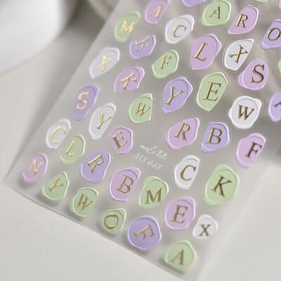 1kom 5D reljefne svjetlucave ribice Nail Art Kawaii naljepnice Ružičasto Žuto Crvene Samoljepljive Transfer Ukrasi za nokte Klizne naljepnice Uradi sam