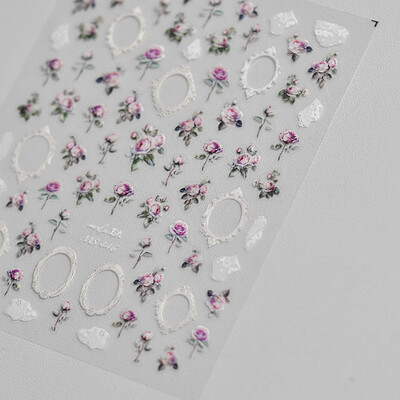 1kom 5D reljefne svjetlucave ribice Nail Art Kawaii naljepnice Ružičasto Žuto Crvene Samoljepljive Transfer Ukrasi za nokte Klizne naljepnice Uradi sam