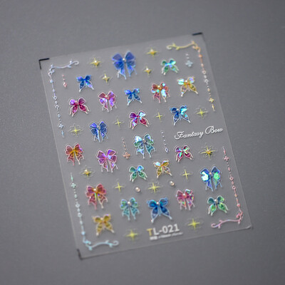 1kom 5D reljefne svjetlucave ribice Nail Art Kawaii naljepnice Ružičasto Žuto Crvene Samoljepljive Transfer Ukrasi za nokte Klizne naljepnice Uradi sam