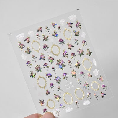 1kom 5D reljefne svjetlucave ribice Nail Art Kawaii naljepnice Ružičasto Žuto Crvene Samoljepljive Transfer Ukrasi za nokte Klizne naljepnice Uradi sam