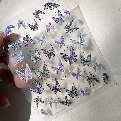 1kom 5D reljefne svjetlucave ribice Nail Art Kawaii naljepnice Ružičasto Žuto Crvene Samoljepljive Transfer Ukrasi za nokte Klizne naljepnice Uradi sam