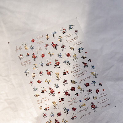 1kom 5D reljefne svjetlucave ribice Nail Art Kawaii naljepnice Ružičasto Žuto Crvene Samoljepljive Transfer Ukrasi za nokte Klizne naljepnice Uradi sam