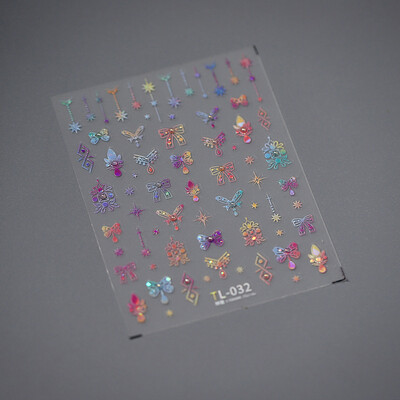 1kom 5D reljefne svjetlucave ribice Nail Art Kawaii naljepnice Ružičasto Žuto Crvene Samoljepljive Transfer Ukrasi za nokte Klizne naljepnice Uradi sam