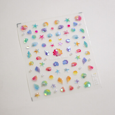 1kom 5D reljefne svjetlucave ribice Nail Art Kawaii naljepnice Ružičasto Žuto Crvene Samoljepljive Transfer Ukrasi za nokte Klizne naljepnice Uradi sam