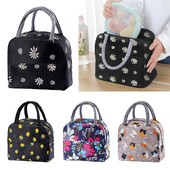 Daugkartinis pietų krepšys moterims didelės talpos mažas izoliuotas aušintuvas priešpiečių talpyklai, nepralaidūs pietų krepšiai