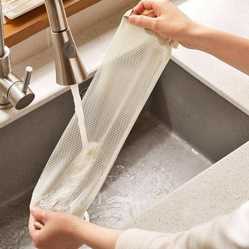 Tinklinis tinklas Daugkartinio naudojimo pakabinami laikymo maišeliai Vaisiai Daržovių Česnakai Svogūnai Namų tuščiaviduriai tinkliniai maišeliai Virtuvės priedai