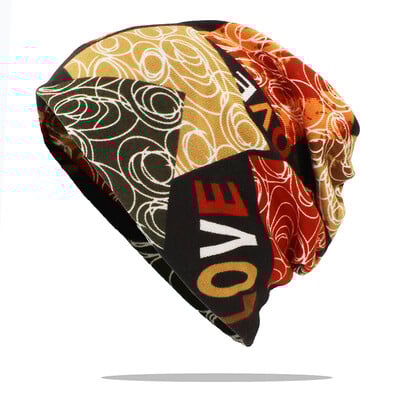 LOVINGSHA Μάρκα Φθινόπωρο Χειμώνας Γυναικεία Καπέλα διπλής χρήσης Κασκόλ Λεπτό Κλασσικό Σχέδιο Ανδρικά Skullies and Beanies Γυναικεία μάσκα προσώπου HT155