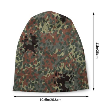 COD Airborne Division Shooting Game Мъжки дамски шапки с шапка Flecktarn Камуфлажна плетена шапка Боне Street Skullies Beanies