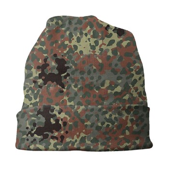 COD Airborne Division Shooting Game Мъжки дамски шапки с шапка Flecktarn Камуфлажна плетена шапка Боне Street Skullies Beanies