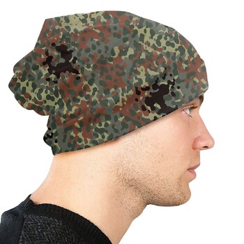 COD Airborne Division Shooting Game Мъжки дамски шапки с шапка Flecktarn Камуфлажна плетена шапка Боне Street Skullies Beanies