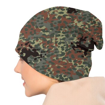 COD Airborne Division Shooting Game Мъжки дамски шапки с шапка Flecktarn Камуфлажна плетена шапка Боне Street Skullies Beanies