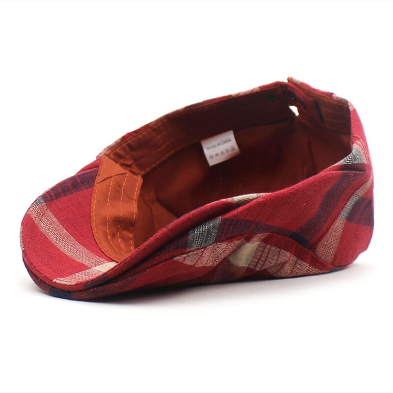 Ldslyjr, primăvară, vară, carouri, bumbac, șapci pentru știri bărbați șapcă plată cu vârf, femei, beretă, pălării, 32