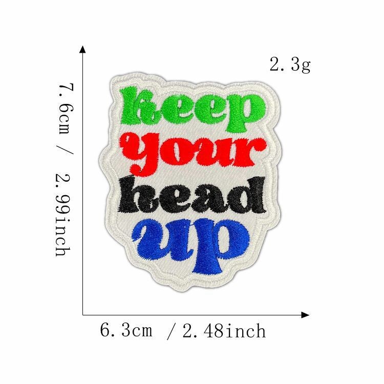 Pete de culoare transfrontaliere alfabet englezesc autocolante din stofă brodate pe computer Autocolante cu plasture decorative