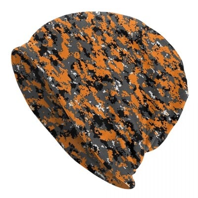 Hunter Orange Camouflage Cap Camo Militarys Hip Hop Φθινόπωρο Χειμώνας Outdoor Skullies Beanies Καπέλα Ανοιξιάτικα ζεστά καπέλα διπλής χρήσης