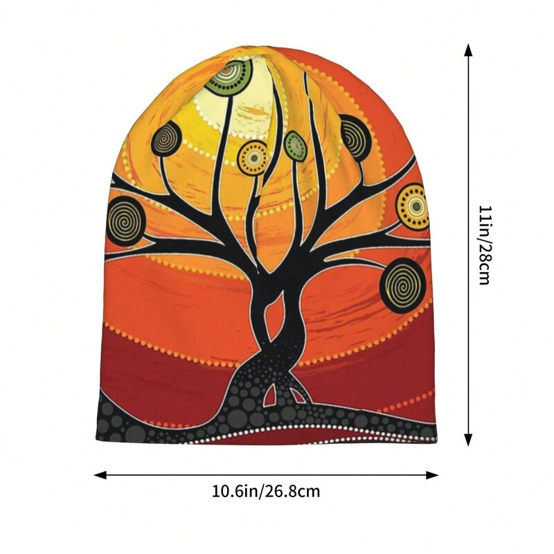 Australski aboridžinski šeširi na otvorenom Toplo narančasti tanki šešir Šešir Hipster Skullies Beanies Kape Muškarci Ženski štitnici za uši Poklon za dečka