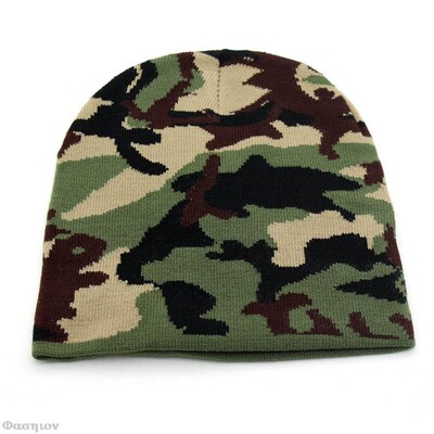 Νέα Army Green Camouflage Beanies Καπέλα για Γυναικεία Ανδρικά Camo Χειμερινά καπέλα ζεστά 2023